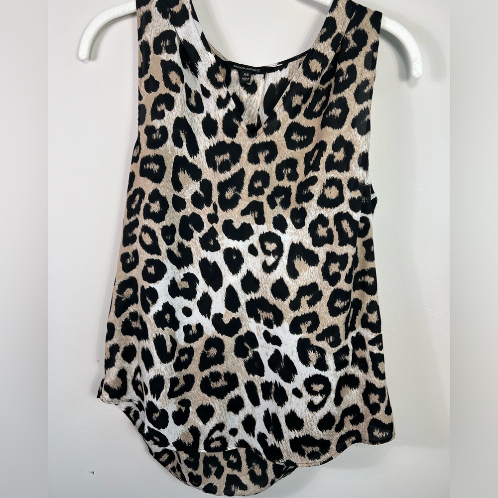 Banana Republic cheetah leopard Pattern Tank, extra small